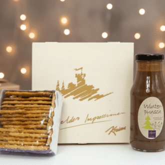 Weihnachtsholz box Punsch und Spekolatius